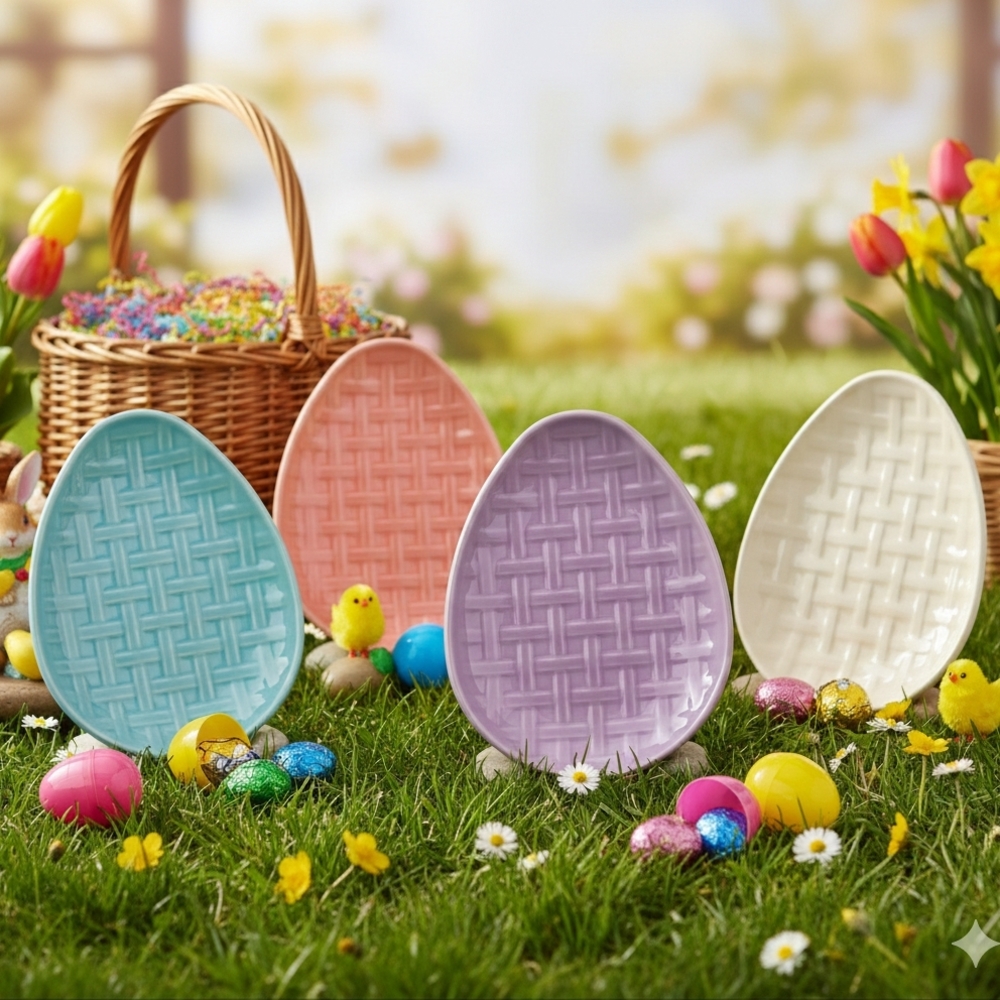 NEW FIESTA LAVENDER Fiesta Easter Egg Plates Set